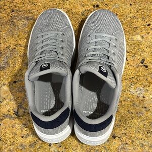 Peter Millar Gray and Navy Sneakers